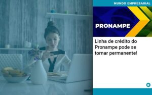 Linha de crédito do Pronampe pode se tornar permanente!
